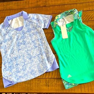 Two NWT Adidas golf shirts, Girls, Small
